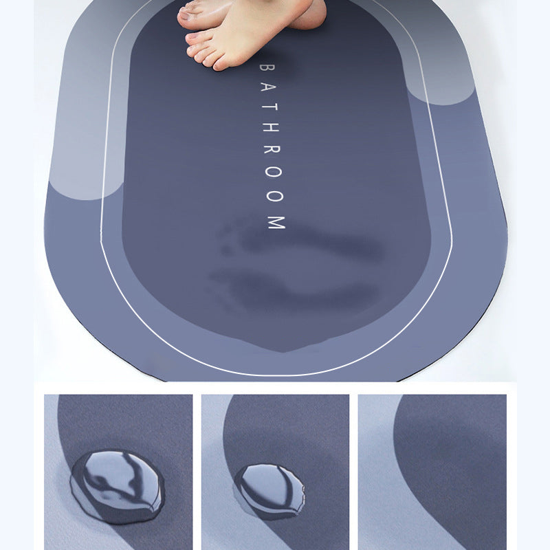 Round Super Absorbent Quick Dry Non-Slip Mat