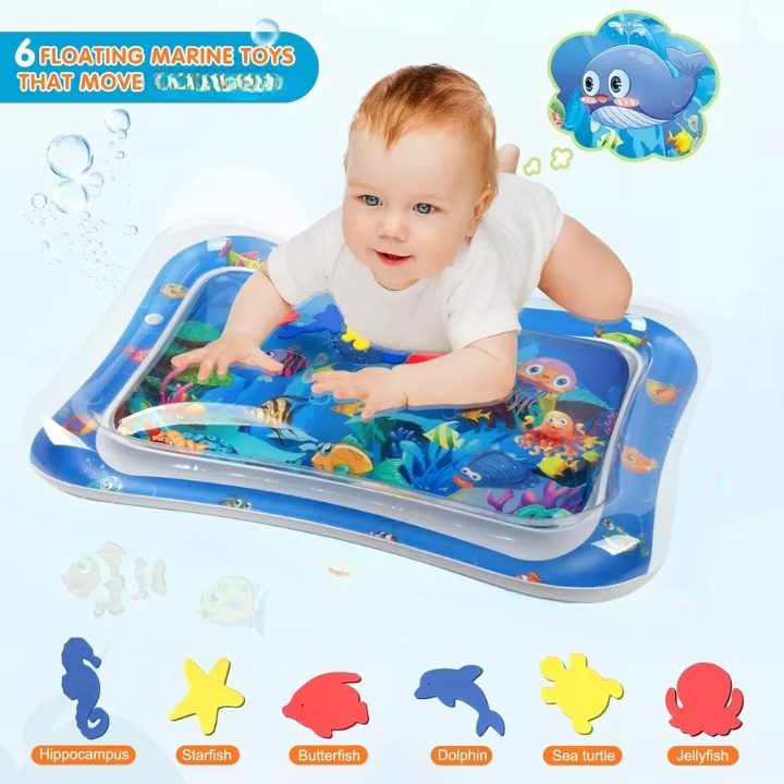Inflatable Tummy Time Water Mat for Kids
