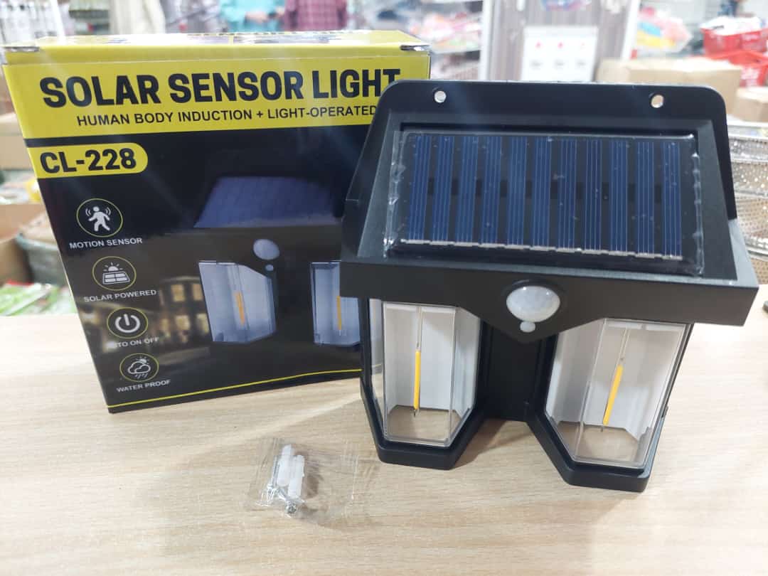 Outdoor Solar Tungsten Wall Lamp – Waterproof Motion Sensor Garden Light