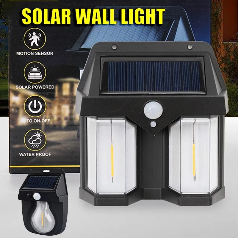 Outdoor Solar Tungsten Wall Lamp – Waterproof Motion Sensor Garden Light