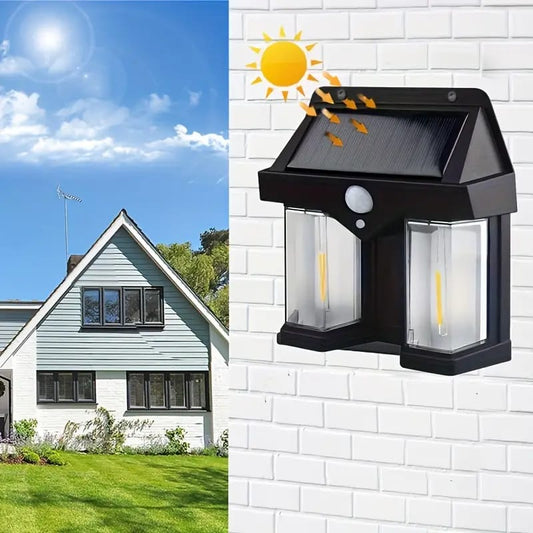 Outdoor Solar Tungsten Wall Lamp – Waterproof Motion Sensor Garden Light