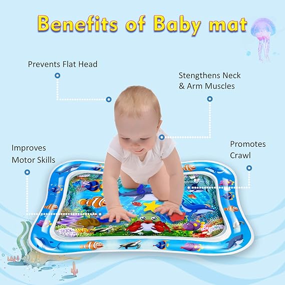 Inflatable Tummy Time Water Mat for Kids
