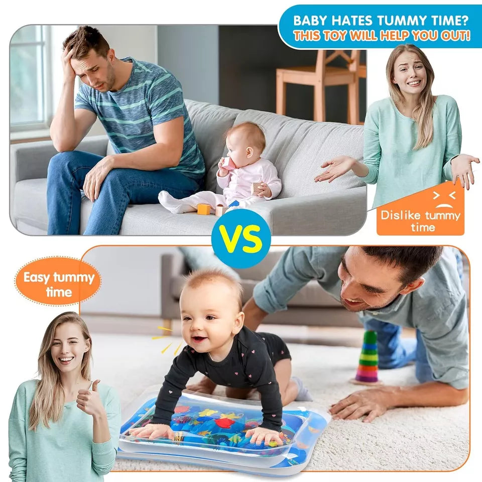 Inflatable Tummy Time Water Mat for Kids