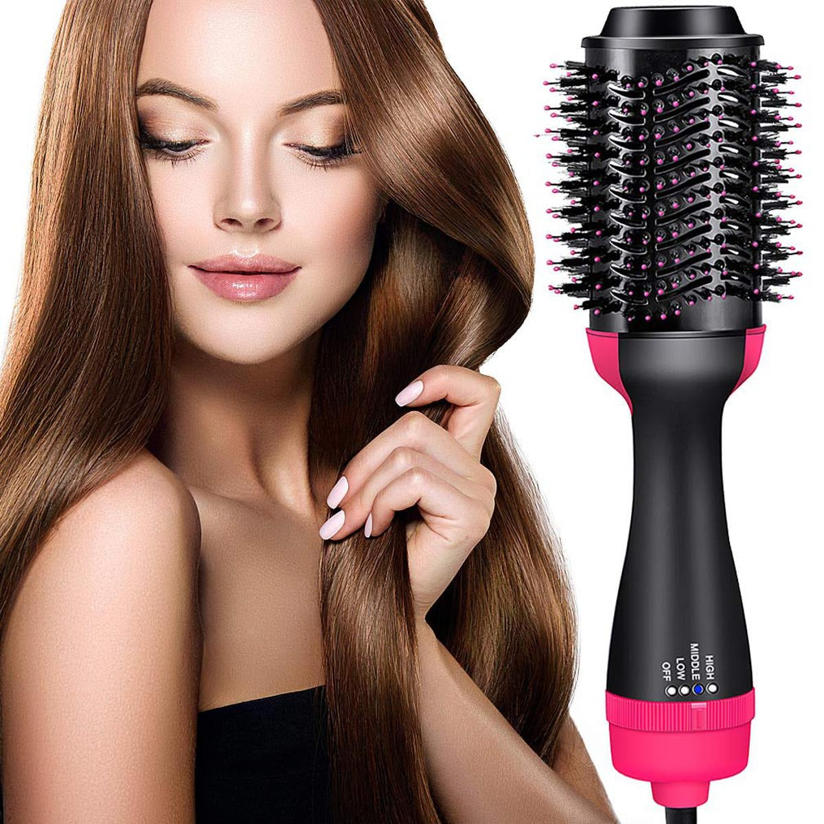 3-in-1 Hot Air Brush Hair Dryer & Styler