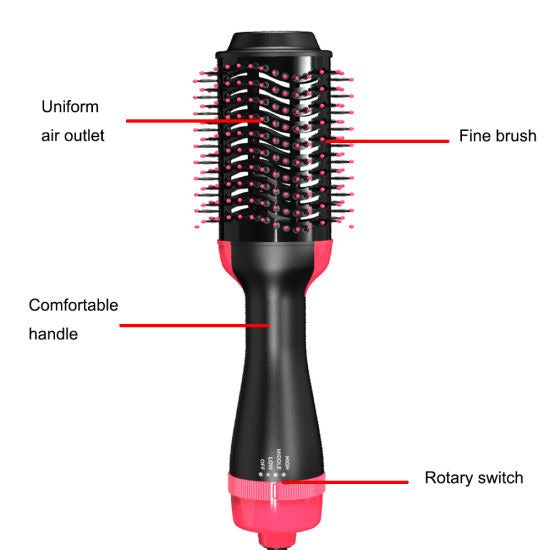 3-in-1 Hot Air Brush Hair Dryer & Styler