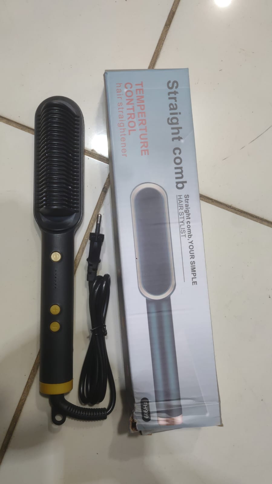2-in-1 Hair Straightening Brush