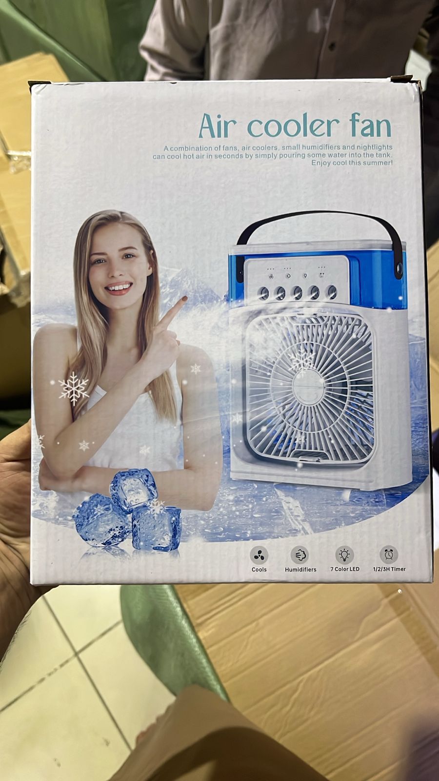 Mini Air Cooler Fan with Evaporative Cooling