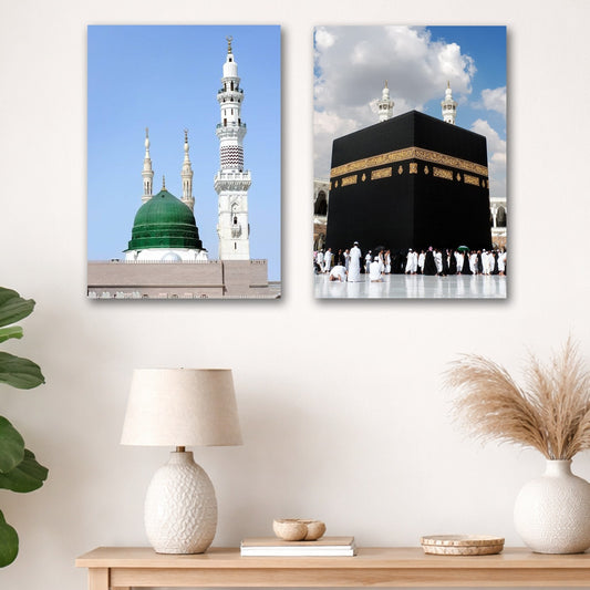 Set of 2 Premium Wall Art Photo Tiles