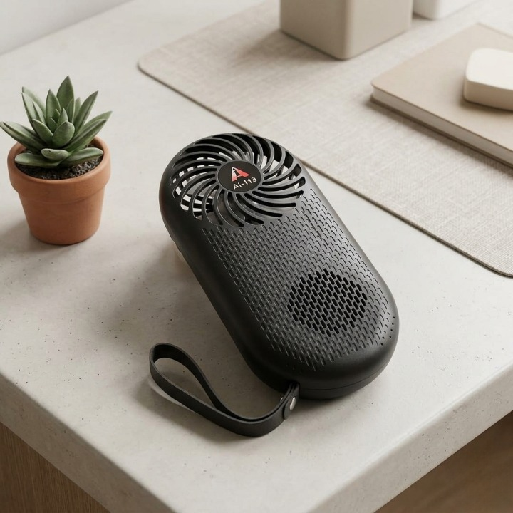 Solar Wireless Speaker with Cooling Fan